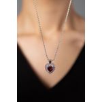 Fashion, accesorii si bijuterii - Femei - Bijuterii femei - Coliere femei - Colier, Heliophilia, metal, argintiu, coral, 40+5 cm - Infinity.ro