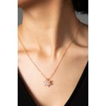 Fashion, accesorii si bijuterii - Femei - Bijuterii femei - Coliere femei - Colier, Heliophilia, metal, roz, lant 45 cm - Infinity.ro