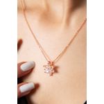 Fashion, accesorii si bijuterii - Femei - Bijuterii femei - Coliere femei - Colier, Heliophilia, metal, roz, lant 45 cm - Infinity.ro