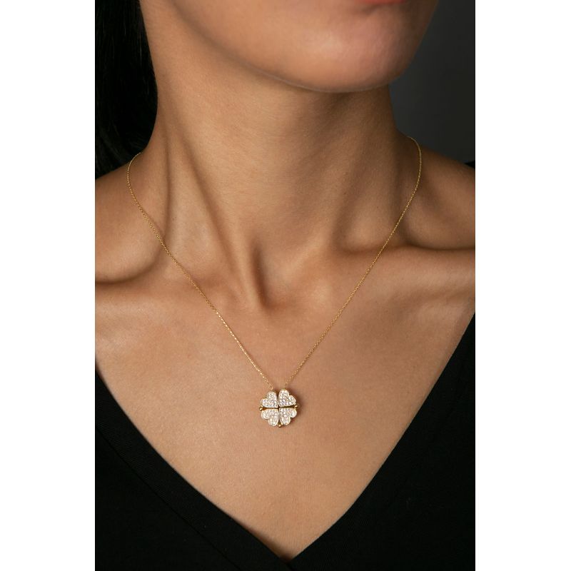 Fashion, accesorii si bijuterii - Femei - Bijuterii femei - Coliere femei - Colier, Heliophilia, argint 925, auriu, antialergic, 938ELS5903 - Infinity.ro