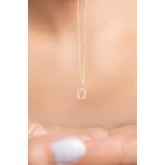 Fashion, accesorii si bijuterii - Femei - Bijuterii femei - Coliere femei - Colier, Heliophilia, argint 925, auriu, lungime lant 43 cm, 938ELS5862 - Infinity.ro