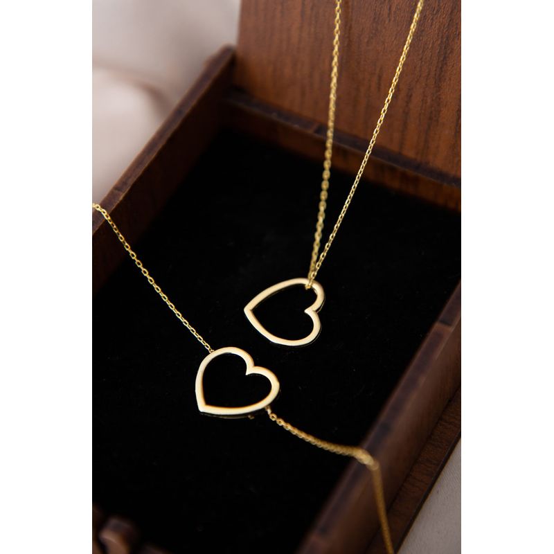 Fashion, accesorii si bijuterii - Femei - Bijuterii femei - Coliere femei - Set colier si bratara, Heliophilia, argint 925, auriu - Infinity.ro