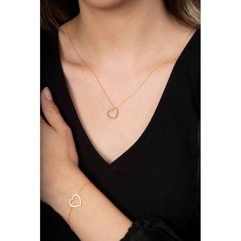 Fashion, accesorii si bijuterii - Femei - Bijuterii femei - Coliere femei - Set colier si bratara, Heliophilia, argint 925, auriu - Infinity.ro