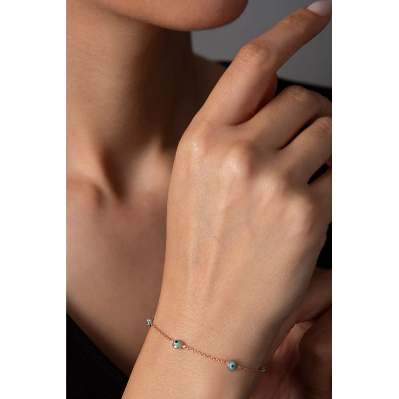 Fashion, accesorii si bijuterii - Femei - Bijuterii femei - Bratari femei - Bratara, Heliophilia, argint 925, rose gold, 21 cm - Infinity.ro