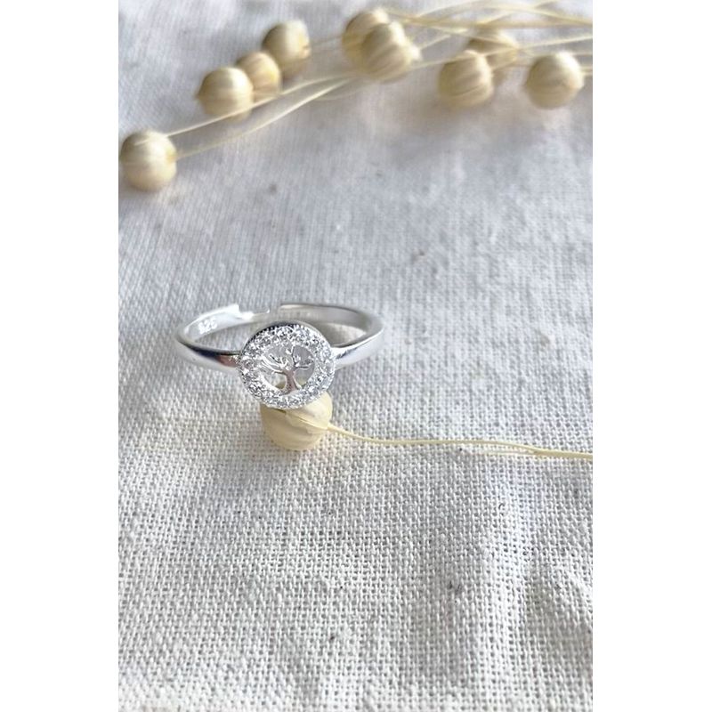 Fashion, accesorii si bijuterii - Femei - Bijuterii femei - Inele femei - Inel, Heliophilia, argint 925, argintiu, zirconiu, diametru 20,2 mm, reglabil, 938ELS7172 - Infinity.ro