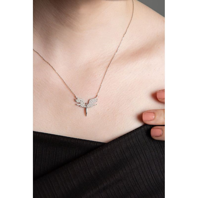 Fashion, accesorii si bijuterii - Femei - Bijuterii femei - Coliere femei - Colier, Heliophilia, argint 925, multicolor, 43 cm, 938ELS5673 - Infinity.ro