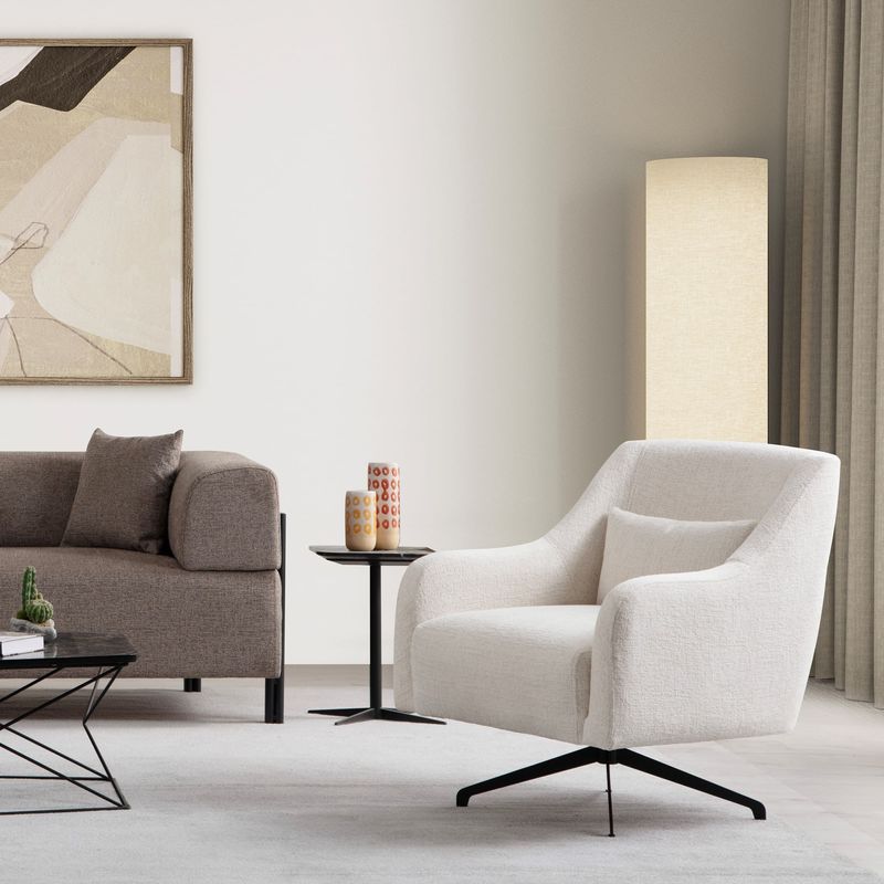 Casa si Gradina - Mobilier - Scaune si fotolii - Fotolii - Fotoliu, Atelier Del Sofa, lemn fag si pal, alb, 80x95x88 cm - Infinity.ro