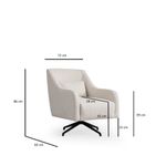 Casa si Gradina - Mobilier - Scaune si fotolii - Fotolii - Fotoliu, Atelier Del Sofa, lemn fag si pal, alb, 80x95x88 cm - Infinity.ro