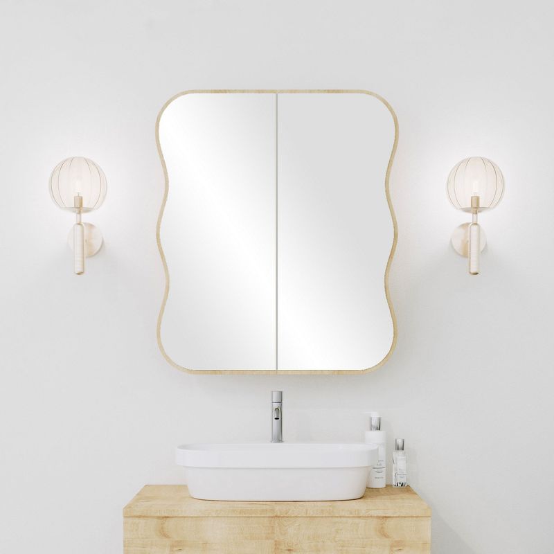 Casa si Gradina - Mobilier - Mobilier baie - Corpuri baie - Dulap baie, Hanah Home, carton dur, stejar, 12x45x50 cm - Infinity.ro