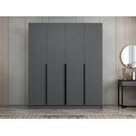 Casa si Gradina - Mobilier - Dulapuri si sifoniere - Sifoniere - Sifonier, Hanah Home, pal melaminat, antracit, 180x52x210 cm - Infinity.ro