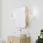 Casa si Gradina - Mobilier - Mobilier baie - Corpuri baie - Dulap baie, Hanah Home, carton dur, stejar, 12x45x50 cm - Infinity.ro