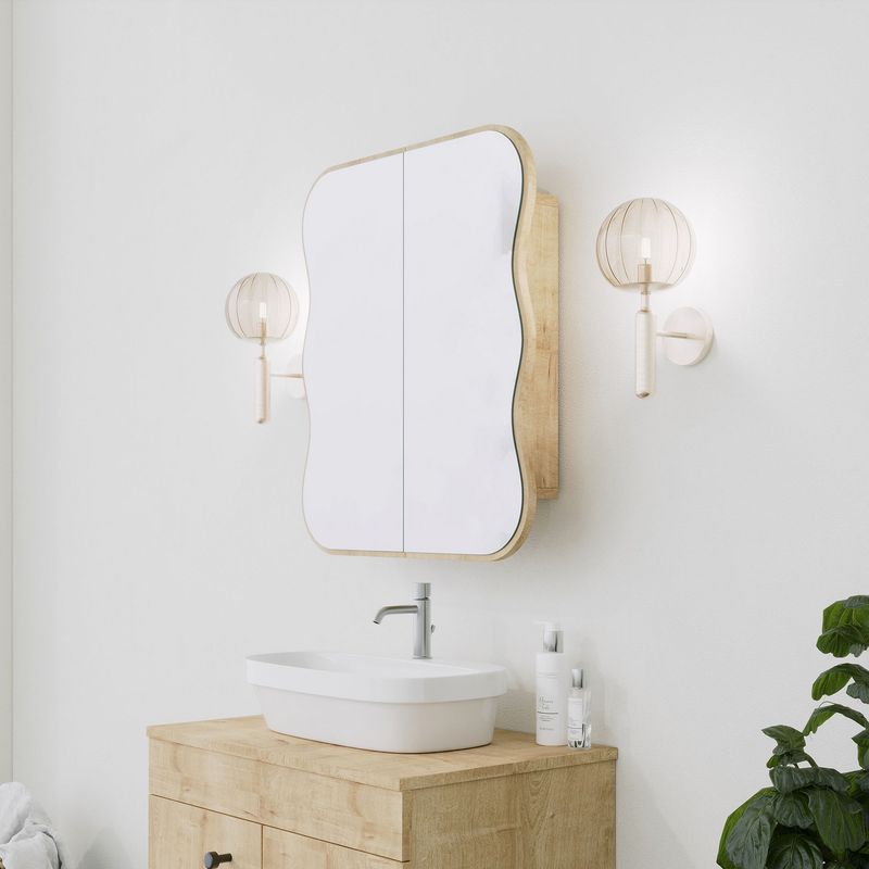 Casa si Gradina - Mobilier - Mobilier baie - Corpuri baie - Dulap baie, Hanah Home, carton dur, stejar, 12x45x50 cm - Infinity.ro