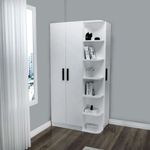 Casa si Gradina - Mobilier - Dulapuri si sifoniere - Sifoniere - Sifonier, Hanah Home, pal melaminat, alb, 90x181.8x50 cm - Infinity.ro