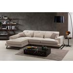 Casa si Gradina - Mobilier - Canapele si coltare - Coltare - Coltar, Hanah Home, lemn fag si pal, ecru, 304x190x100 cm - Infinity.ro