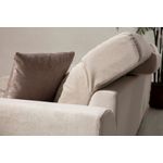 Casa si Gradina - Mobilier - Canapele si coltare - Coltare - Coltar, Hanah Home, lemn fag si pal, ecru, 304x190x100 cm - Infinity.ro
