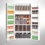 Casa si Gradina - Mobilier - Dulapuri si sifoniere - Dulapuri - Dulap multifunctional, Hanah Home, pal, alb, 80x42x180 cm - Infinity.ro
