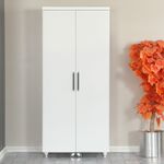 Casa si Gradina - Mobilier - Dulapuri si sifoniere - Dulapuri - Dulap multifunctional, Hanah Home, pal, alb, 80x42x180 cm - Infinity.ro