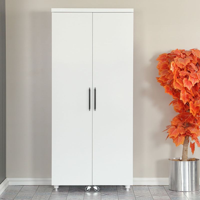 Casa si Gradina - Mobilier - Dulapuri si sifoniere - Dulapuri - Dulap multifunctional, Hanah Home, pal, alb, 80x42x180 cm - Infinity.ro