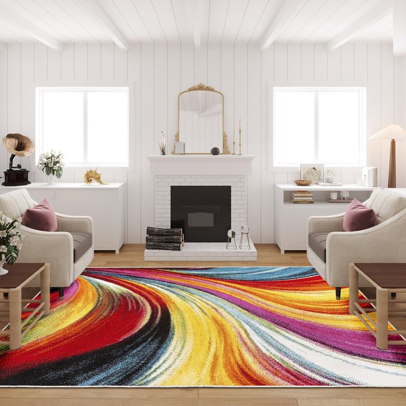 Casa si Gradina - Textile si covoare - Covoare - Covoare casa - Covor, Conceptum Hypnose, multicolor, 100x200 cm, 70% bumbac, 30% poliester, antiderapant, 625HFT3306 - Infinity.ro