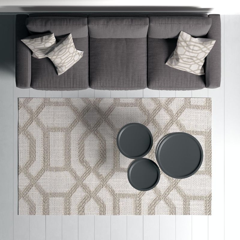 Casa si Gradina - Textile si covoare - Covoare - Covoare casa - Covor, Conceptum Hypnose, gri, 160x230 cm, 70% bumbac, antiderapant, 625HFT5687 - Infinity.ro