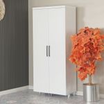 Casa si Gradina - Mobilier - Dulapuri si sifoniere - Dulapuri - Dulap multifunctional, Hanah Home, pal, alb, 80x42x180 cm - Infinity.ro