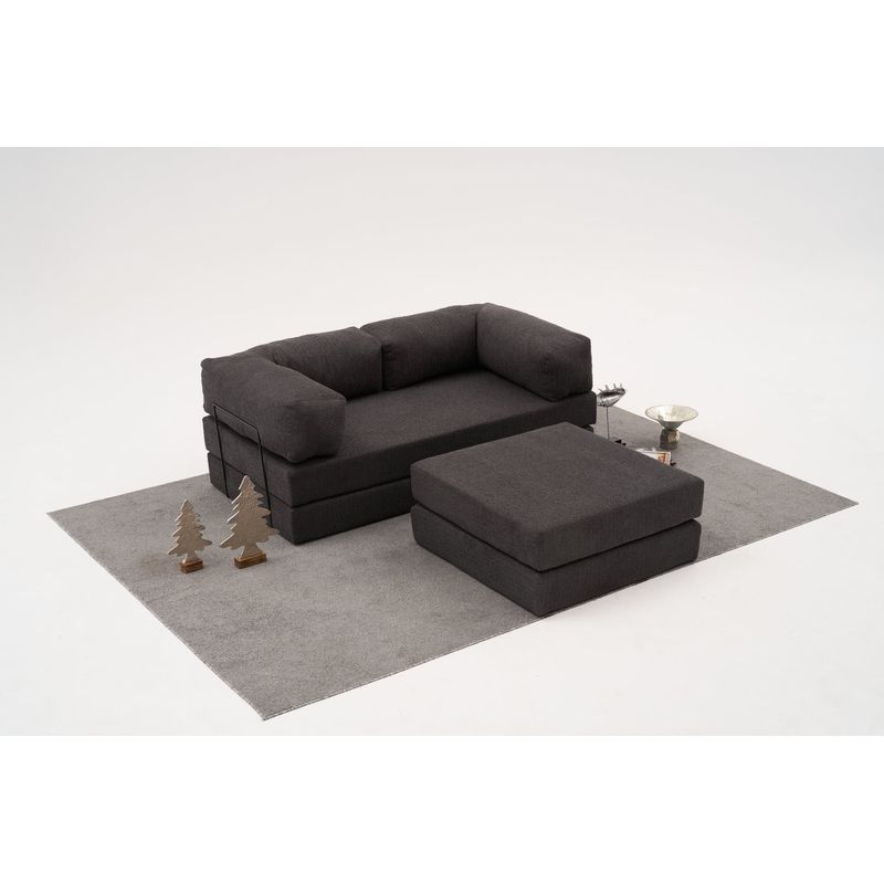 Casa si Gradina - Mobilier - Canapele si coltare - Coltare - Coltar, Atelier Del Sofa, chenille, antracit, 190x95x75 cm - Infinity.ro