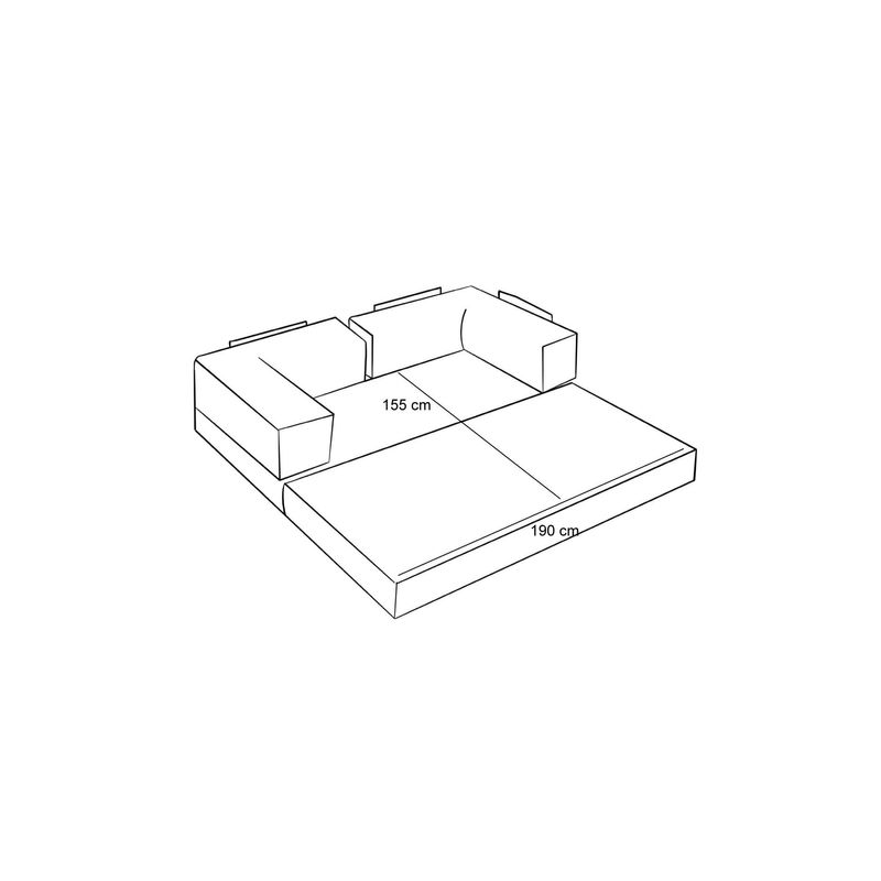 Casa si Gradina - Mobilier - Canapele si coltare - Coltare - Coltar, Atelier Del Sofa, chenille, antracit, 190x95x75 cm - Infinity.ro