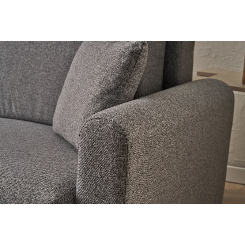 Casa si Gradina - Mobilier - Canapele si coltare - Coltare - Coltar extensibil, Atelier Del Sofa, 100% poliester, gri, 246x160x85 cm - Infinity.ro
