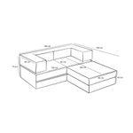 Casa si Gradina - Mobilier - Canapele si coltare - Coltare - Coltar, Atelier Del Sofa, chenille, antracit, 190x95x75 cm - Infinity.ro