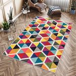 Casa si Gradina - Textile si covoare - Covoare - Covoare casa - Covor, Conceptum Hypnose, multicolor, 160x230 cm, 70% bumbac, 30% poliester, antiderapant, 625HFT4476 - Infinity.ro