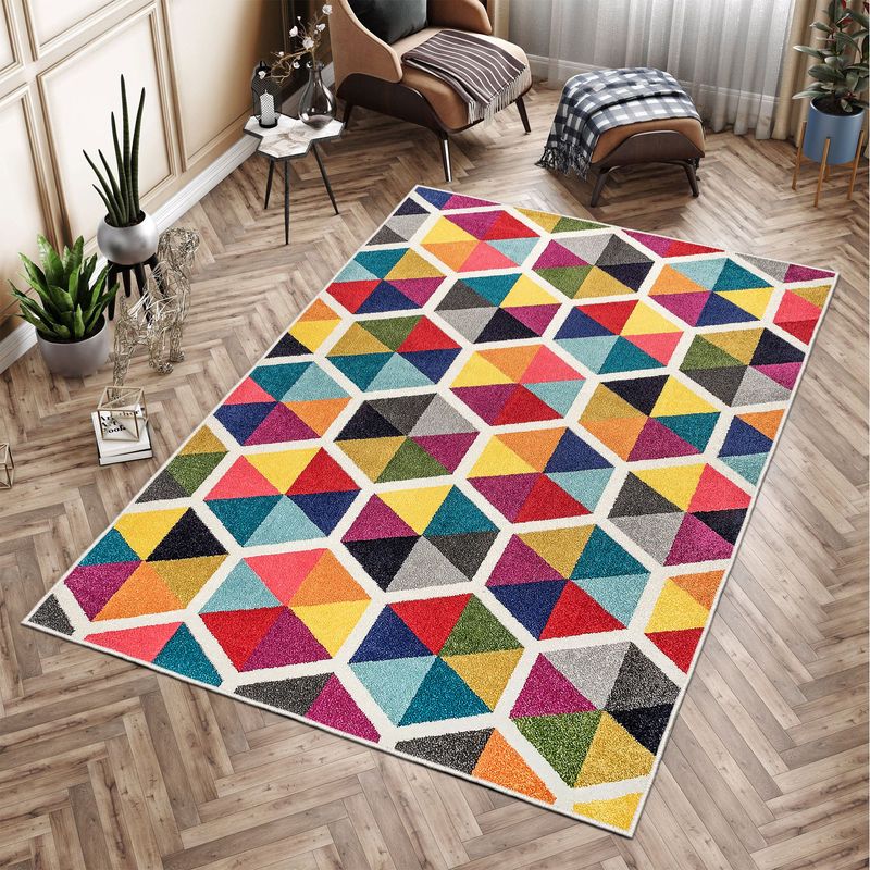 Casa si Gradina - Textile si covoare - Covoare - Covoare casa - Covor, Conceptum Hypnose, multicolor, 160x230 cm, 70% bumbac, 30% poliester, antiderapant, 625HFT4476 - Infinity.ro