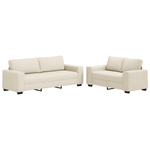 Casa si Gradina - Mobilier - Canapele si coltare - Canapele - Set canapea, 2 piese, perne din in - Infinity.ro