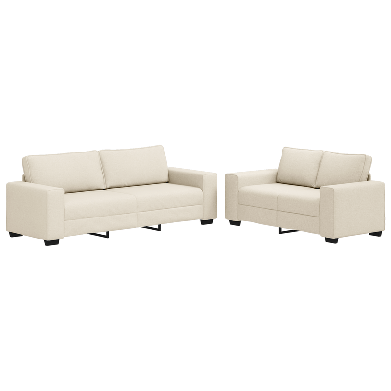 Casa si Gradina - Mobilier - Canapele si coltare - Canapele - Set canapea, 2 piese, perne din in - Infinity.ro