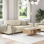 Casa si Gradina - Mobilier - Canapele si coltare - Canapele - Set canapea, 2 piese, perne din in - Infinity.ro