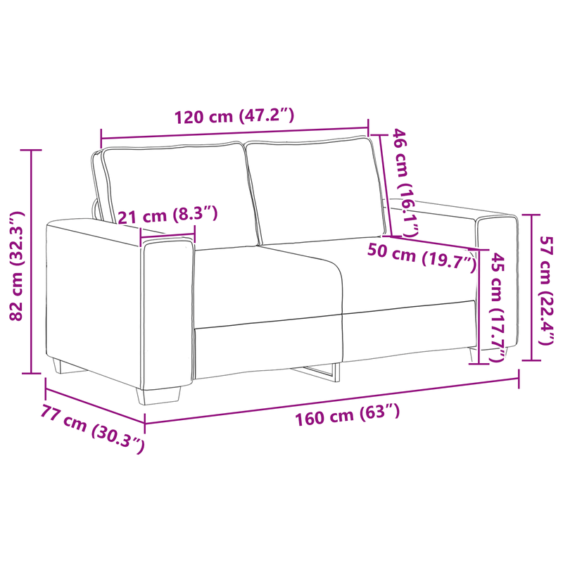 Casa si Gradina - Mobilier - Canapele si coltare - Canapele - Set canapea, 2 piese, perne din in - Infinity.ro