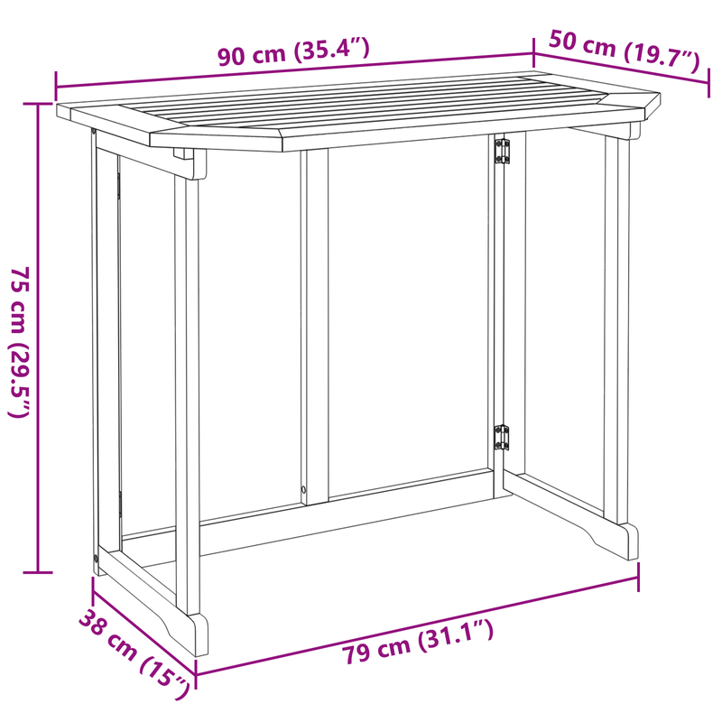 Casa si Gradina - Gradina si terasa - Mobilier exterior - Seturi mobila gradina - Set bistro de gradina cu perne, 3 piese, lemn masiv de acacia - Infinity.ro