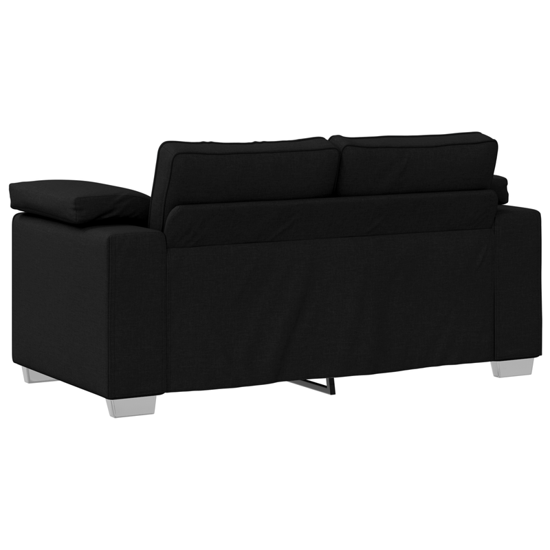 Casa si Gradina - Mobilier - Canapele si coltare - Canapele - Set canapea, 2 piese, perne negre, textil - Infinity.ro