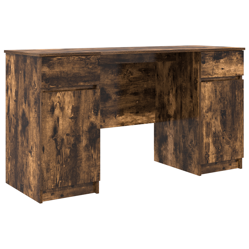 Casa si Gradina - Mobilier - Mese si birouri - Birouri - Birou, stejar fumuriu, 140x49x76 cm, lemn prelucrat - Infinity.ro