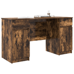 Casa si Gradina - Mobilier - Mese si birouri - Birouri - Birou, stejar fumuriu, 140x49x76 cm, lemn prelucrat - Infinity.ro