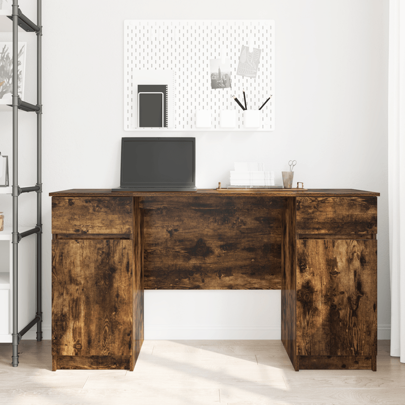 Casa si Gradina - Mobilier - Mese si birouri - Birouri - Birou, stejar fumuriu, 140x49x76 cm, lemn prelucrat - Infinity.ro
