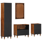 Casa si Gradina - Mobilier - Seturi de mobilier - Seturi baie - Set de mobila pentru baie  4 piese din lemn masiv de mango - Infinity.ro