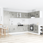 Casa si Gradina - Mobilier - Comode si corpuri - Corpuri bucatarie - Dulap baza Porto cu chiuveta, gri beton, 80x46x84,5 cm, lemn - Infinity.ro