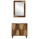 Casa si Gradina - Mobilier - Seturi de mobilier - Seturi baie - Set de Mobilier pentru Baie  din Lemn Solid de Mango, 2 Piese - Infinity.ro