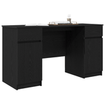 Casa si Gradina - Mobilier - Mese si birouri - Birouri - Birou, stejar negru, 140x49x76 cm, lemn prelucrat - Infinity.ro