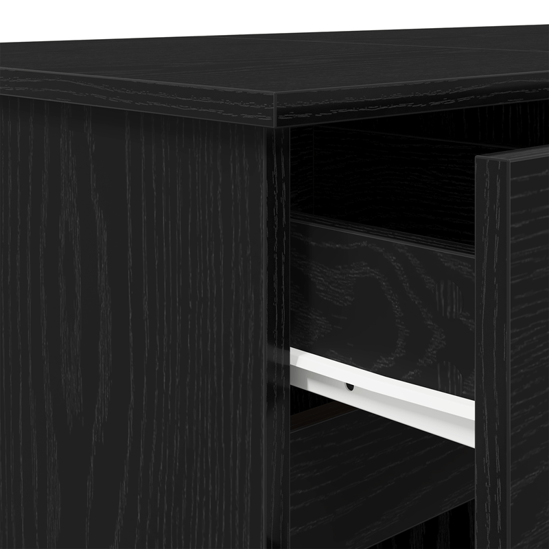 Casa si Gradina - Mobilier - Mese si birouri - Birouri - Birou, stejar negru, 140x49x76 cm, lemn prelucrat - Infinity.ro