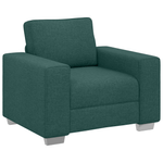 Casa si Gradina - Mobilier - Canapele si coltare - Canapele - Set canapea, 3 piese, perne verde inchis, textil - Infinity.ro