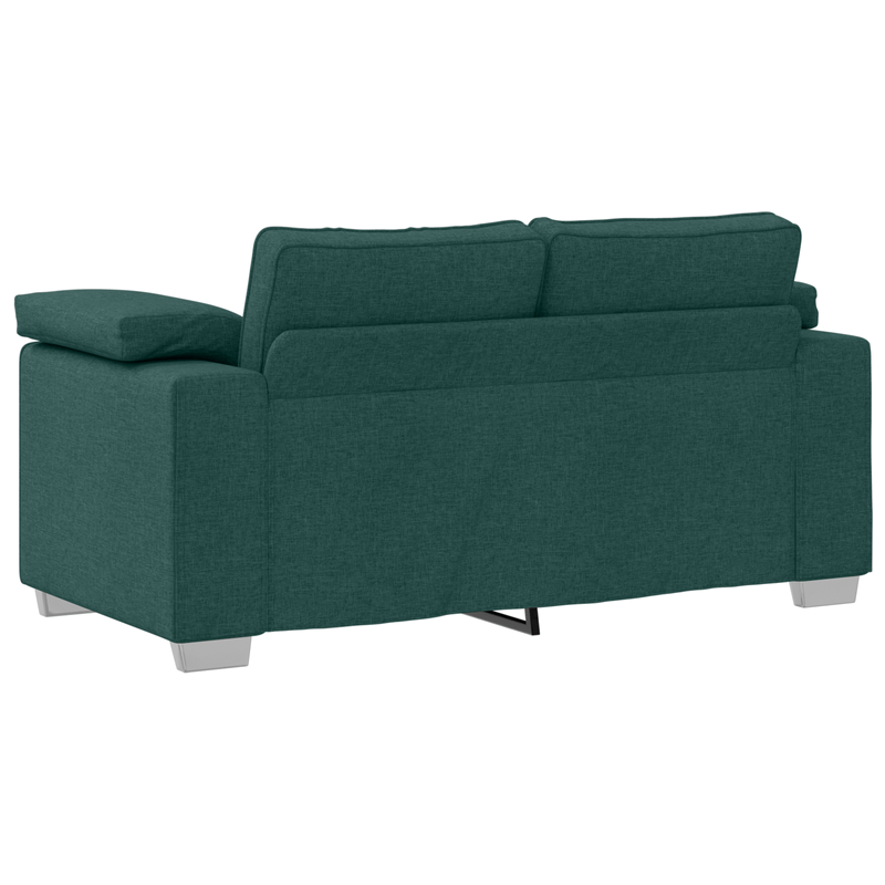 Casa si Gradina - Mobilier - Canapele si coltare - Canapele - Set canapea, 3 piese, perne verde inchis, textil - Infinity.ro