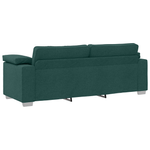 Casa si Gradina - Mobilier - Canapele si coltare - Canapele - Set canapea, 3 piese, perne verde inchis, textil - Infinity.ro