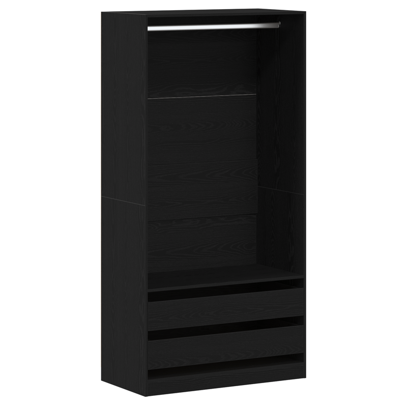 Casa si Gradina - Mobilier - Dulapuri si sifoniere - Dulapuri - Dulap Negru din Stejar 100x50x200 cm din Lemn Prelucrat - Infinity.ro