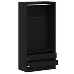 Casa si Gradina - Mobilier - Dulapuri si sifoniere - Dulapuri - Dulap Negru din Stejar 100x50x200 cm din Lemn Prelucrat - Infinity.ro